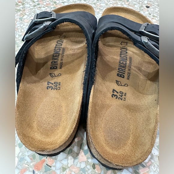 Birkenstock Arizona Black Oiled Nubuck Leather 37 / 6.5 - Picture 4 of 12